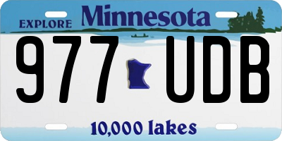MN license plate 977UDB