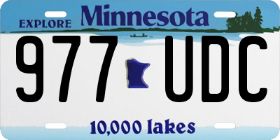 MN license plate 977UDC