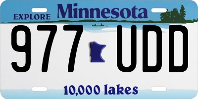 MN license plate 977UDD