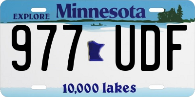 MN license plate 977UDF