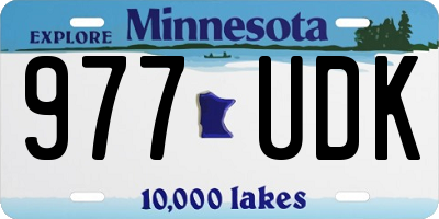 MN license plate 977UDK