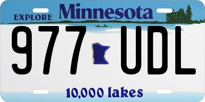 MN license plate 977UDL