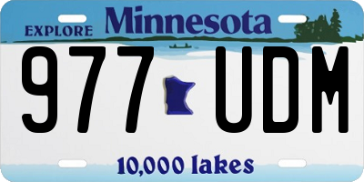 MN license plate 977UDM