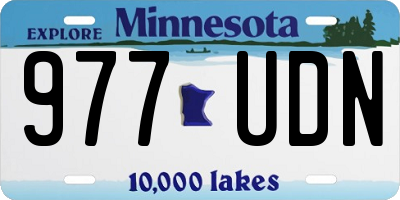 MN license plate 977UDN