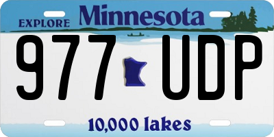 MN license plate 977UDP