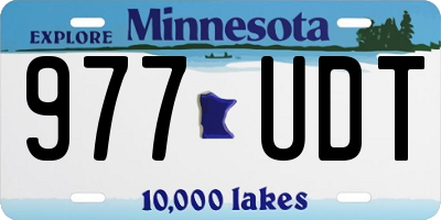 MN license plate 977UDT