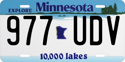 MN license plate 977UDV