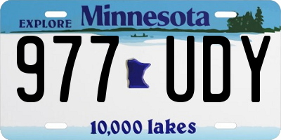 MN license plate 977UDY