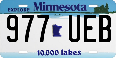 MN license plate 977UEB