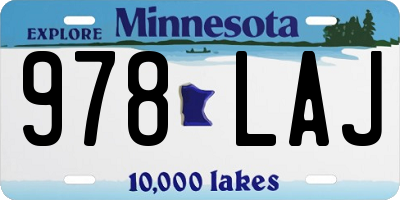 MN license plate 978LAJ