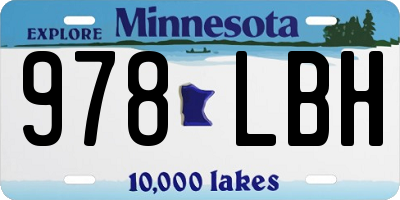 MN license plate 978LBH