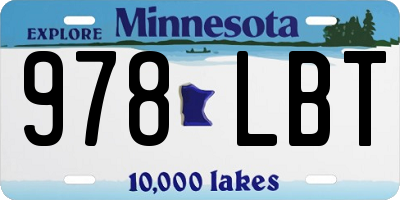 MN license plate 978LBT