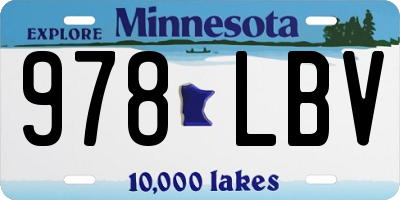 MN license plate 978LBV