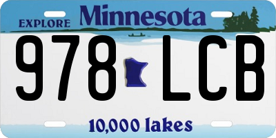 MN license plate 978LCB