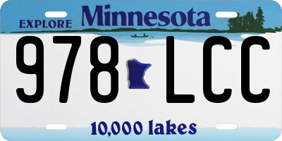MN license plate 978LCC