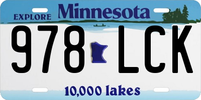 MN license plate 978LCK