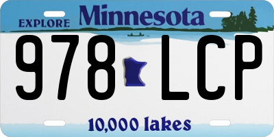 MN license plate 978LCP