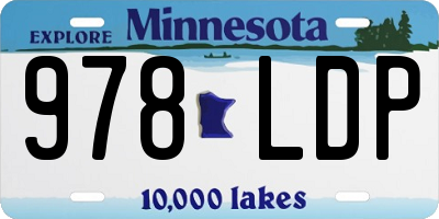 MN license plate 978LDP