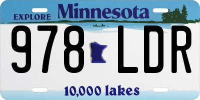 MN license plate 978LDR