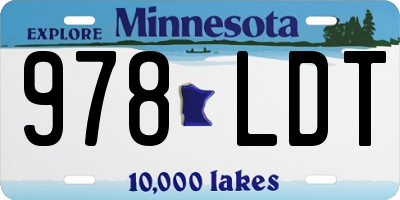 MN license plate 978LDT