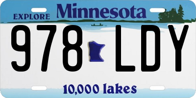 MN license plate 978LDY