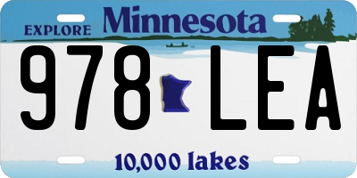 MN license plate 978LEA