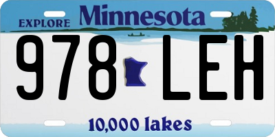 MN license plate 978LEH