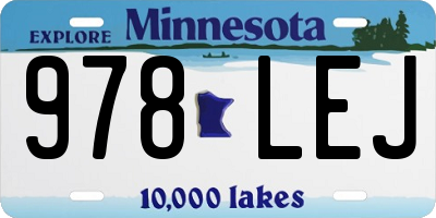 MN license plate 978LEJ