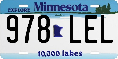 MN license plate 978LEL