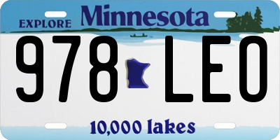 MN license plate 978LEO