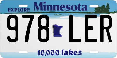 MN license plate 978LER