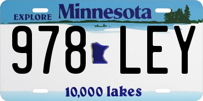 MN license plate 978LEY