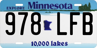 MN license plate 978LFB