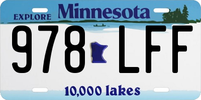 MN license plate 978LFF