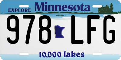 MN license plate 978LFG