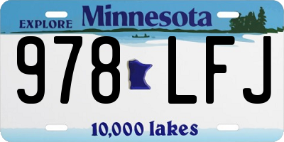 MN license plate 978LFJ