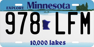 MN license plate 978LFM