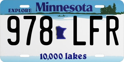 MN license plate 978LFR
