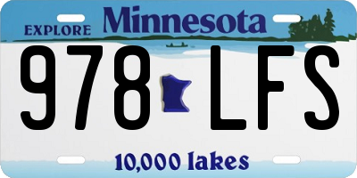 MN license plate 978LFS