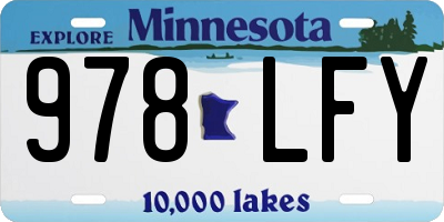 MN license plate 978LFY