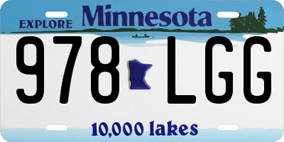 MN license plate 978LGG