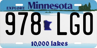 MN license plate 978LGO