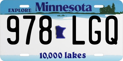 MN license plate 978LGQ