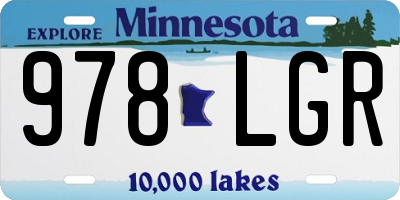 MN license plate 978LGR