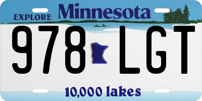 MN license plate 978LGT