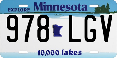 MN license plate 978LGV