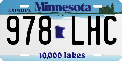 MN license plate 978LHC