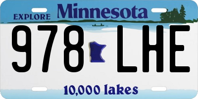 MN license plate 978LHE