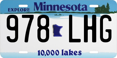 MN license plate 978LHG