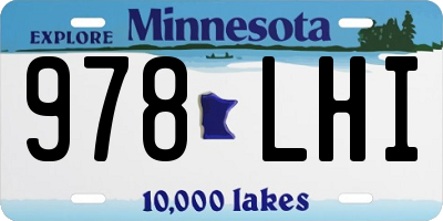 MN license plate 978LHI